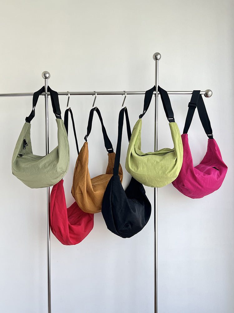 Oversized soft canvas purse with deep gusset storage