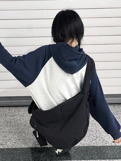 Half moon crossbody bag for shopping trips