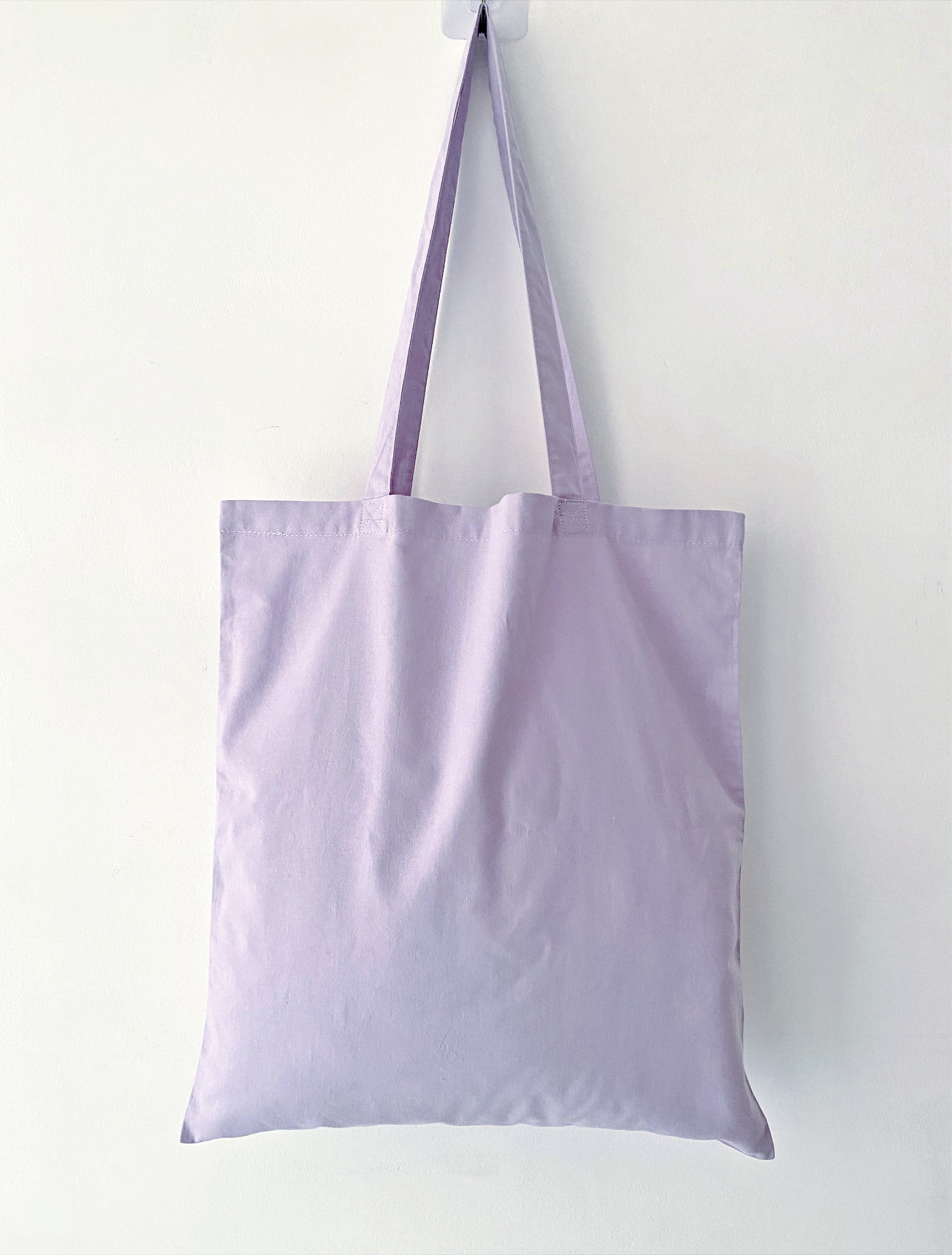 Super soft textile feel of the purple large capacity shopping bag