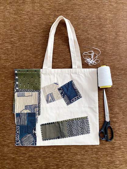 Patchwork canvas tote offered as holiday present for nature inspired friend