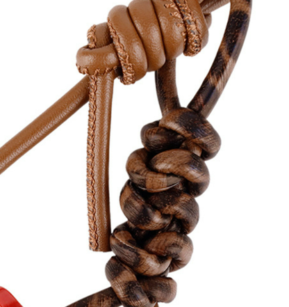 Wooden bead bag hanger with a rustic boho touch