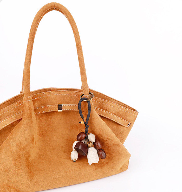 Rustic handmade charm for tote bag handles