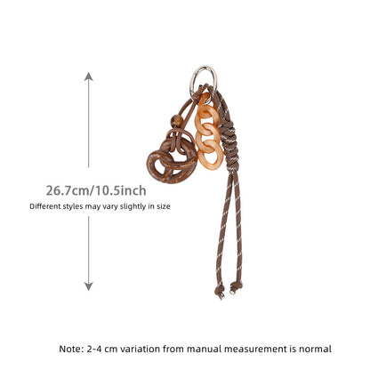 Woven keychain accessory for keys and daily essentials
