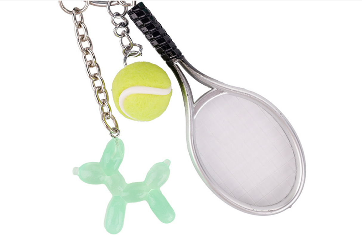 Green accessory charm for backpacks and casual bags