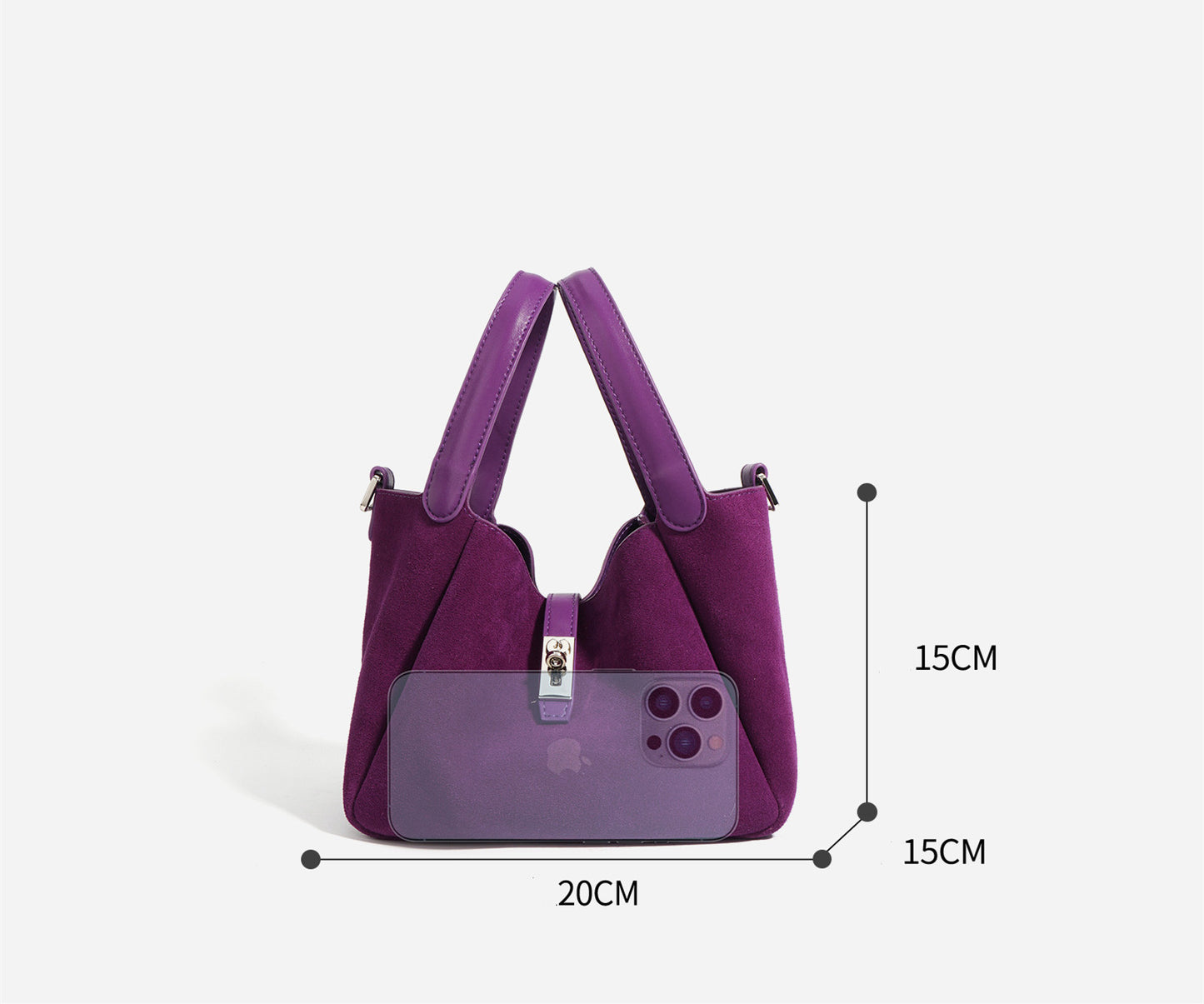 Multi-Purpose Leather Suede Bag