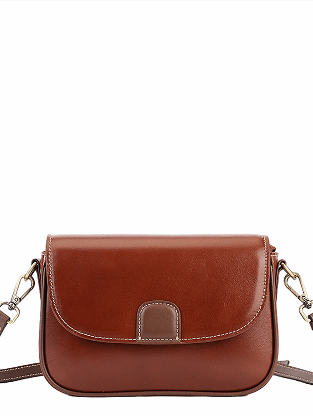 Compact Women's Leather Crossbody Purse