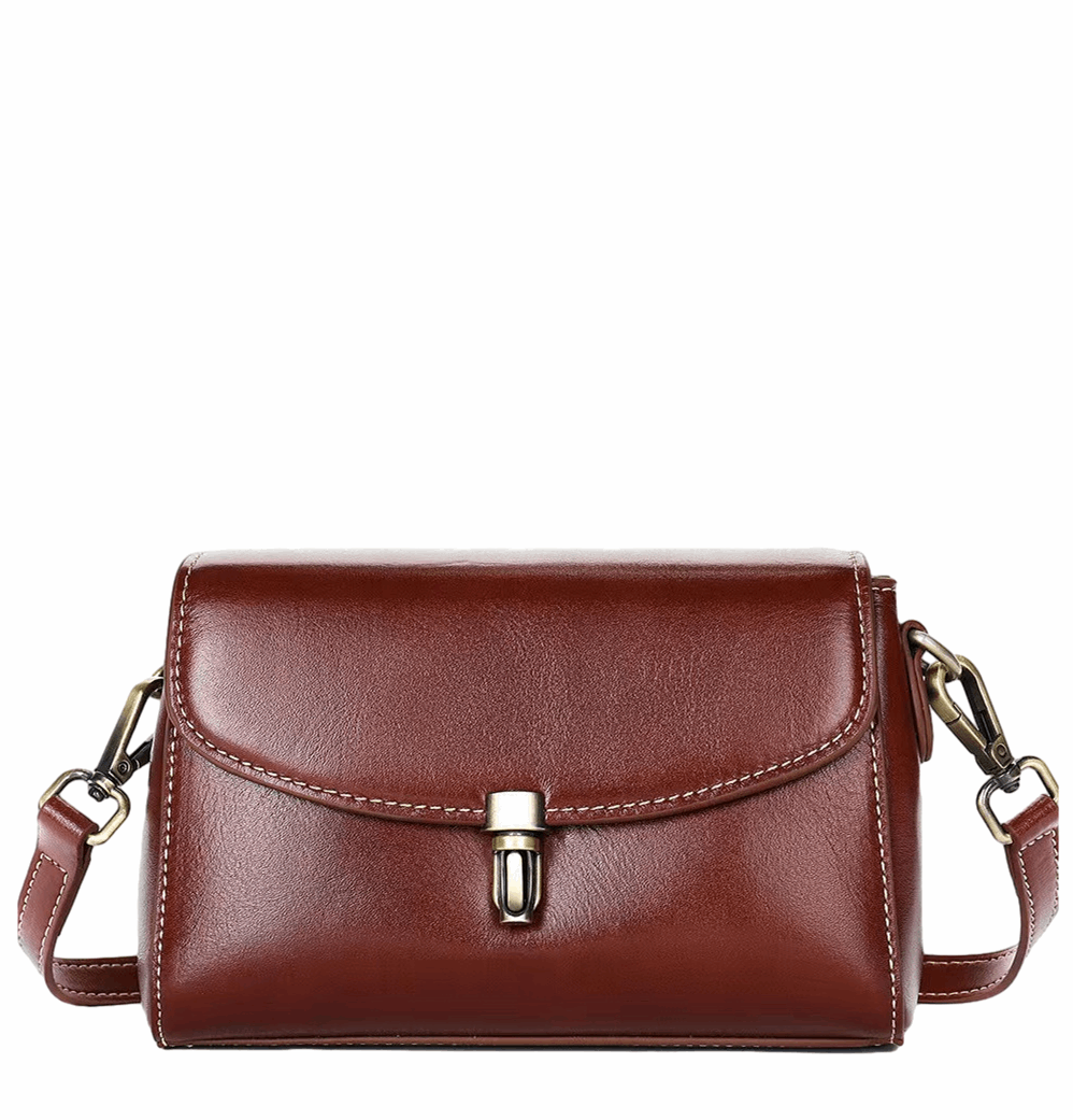 Compact Leather Single Crossbody Bag