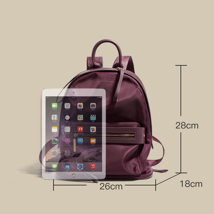 Customizable Nylon Leather Backpack for Women