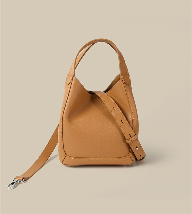Sophisticated Leather Top Handle Bag Women's Accessory woyaza