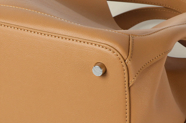 Unique Leather Patchwork Handbag Women's Personality woyaza