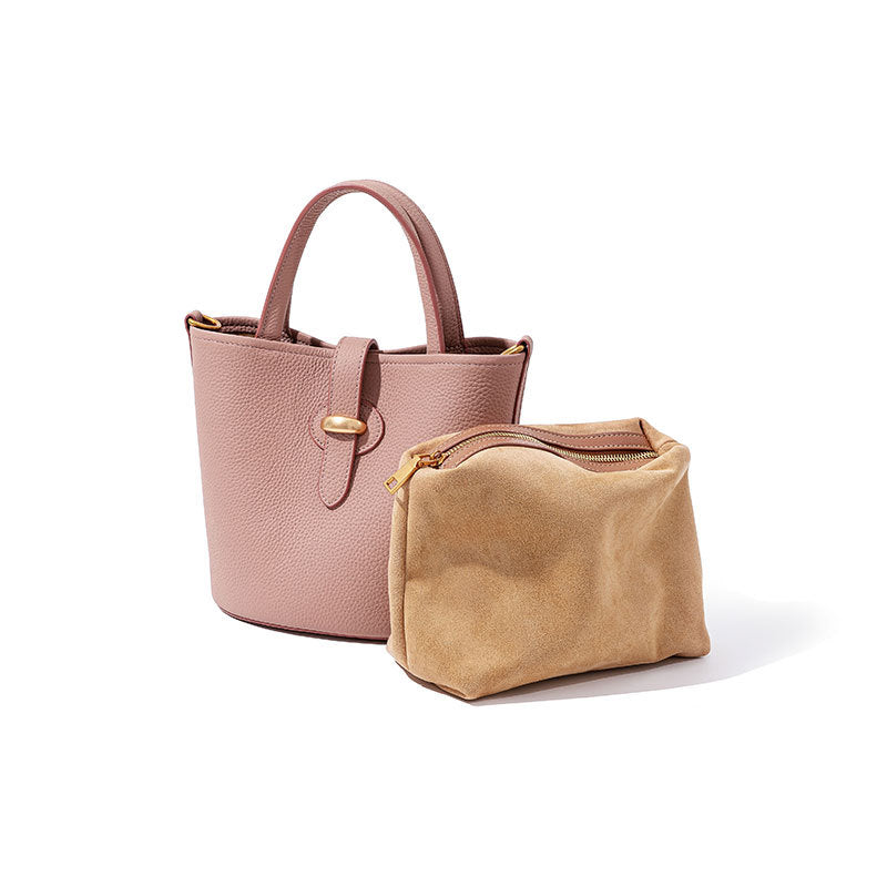 Stylish Soft Leather Bucket Handbag for Women Woyaza