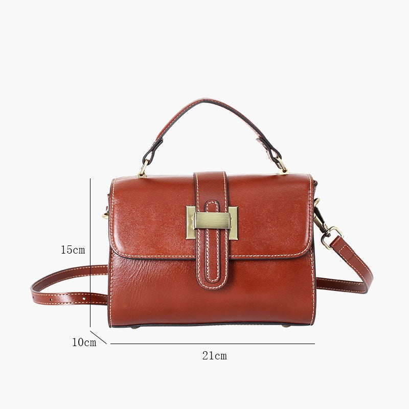 Timeless Women's Genuine Leather Mini Handbag Crossbody Bag woyaza