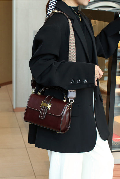 Premium Leather Women's Small Shoulder Bag Crossbody Handbag woyaza