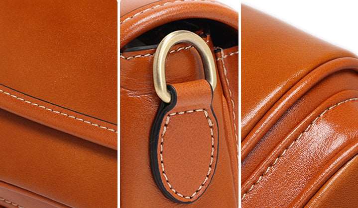 Designer Leather Crossbody Bag for Women with Detachable Shoulder Straps woyaza