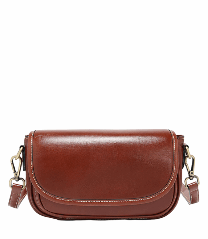 Genuine Leather Women's Crossbody Bag with Adjustable Straps woyaza