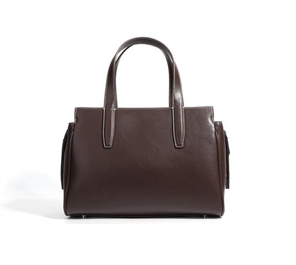 Suede Leather Office Tote Bag