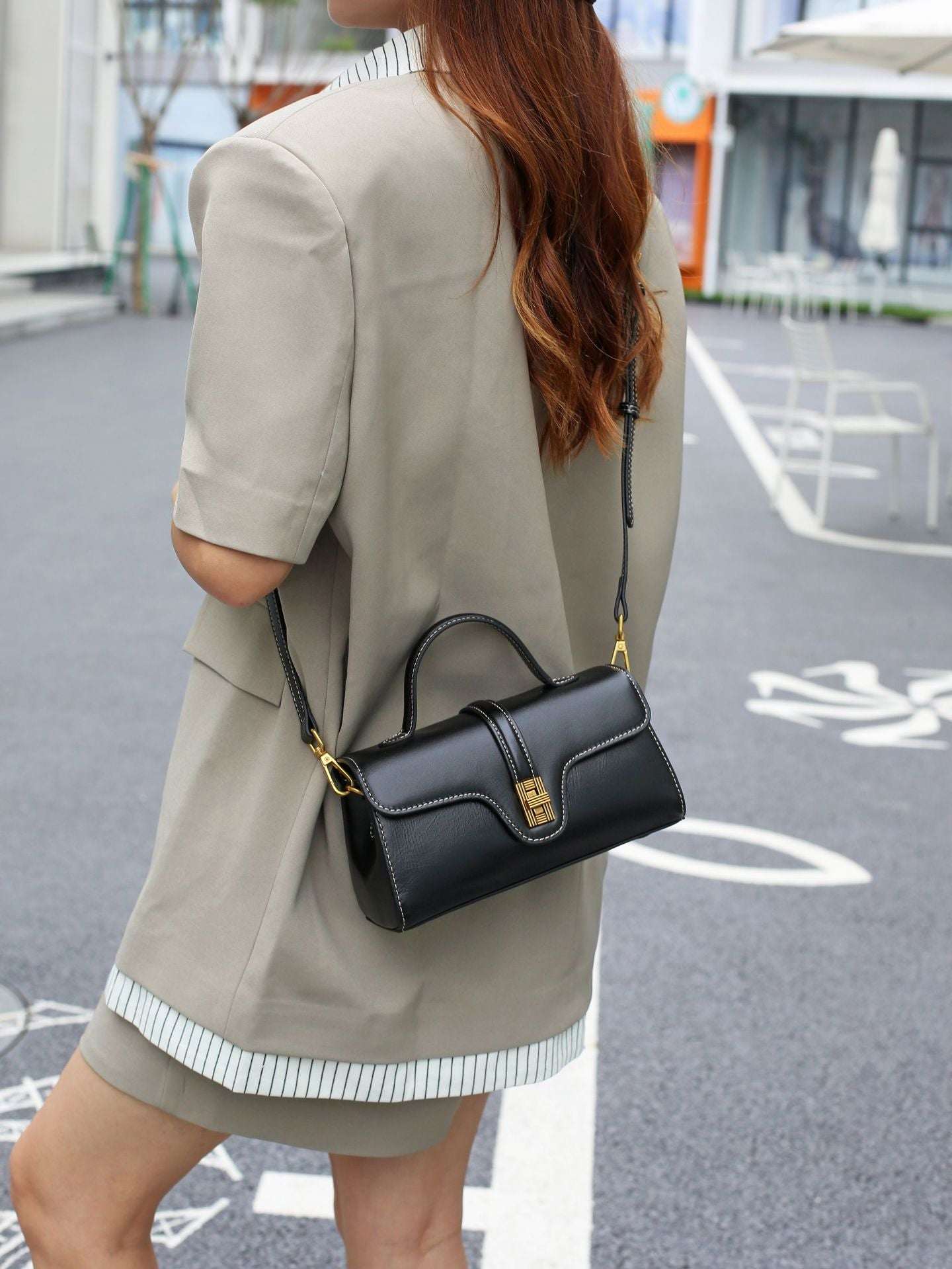 versatile crossbody and shoulder satchel