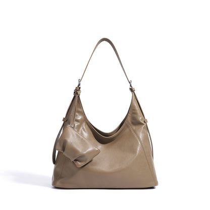 soft relaxed leather handbag