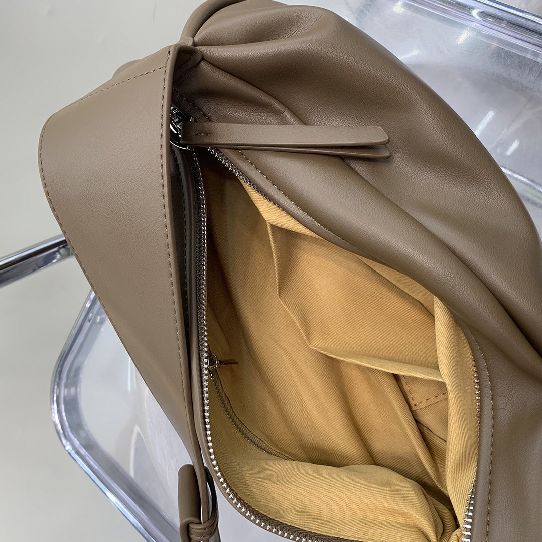 Soft fabric crossbody bag for farmers market shopping and grocery runs