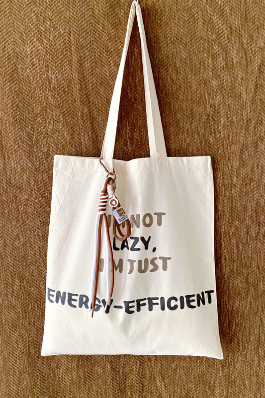 Eco-conscious gift idea featuring thoughtful handwritten messages on natural fabric