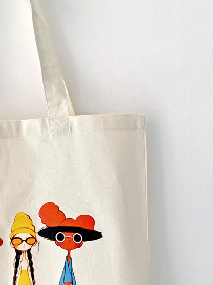 soft texture cotton bag for books groceries or daily carry