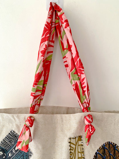 Casual fabric bag seen in minimal European street styling