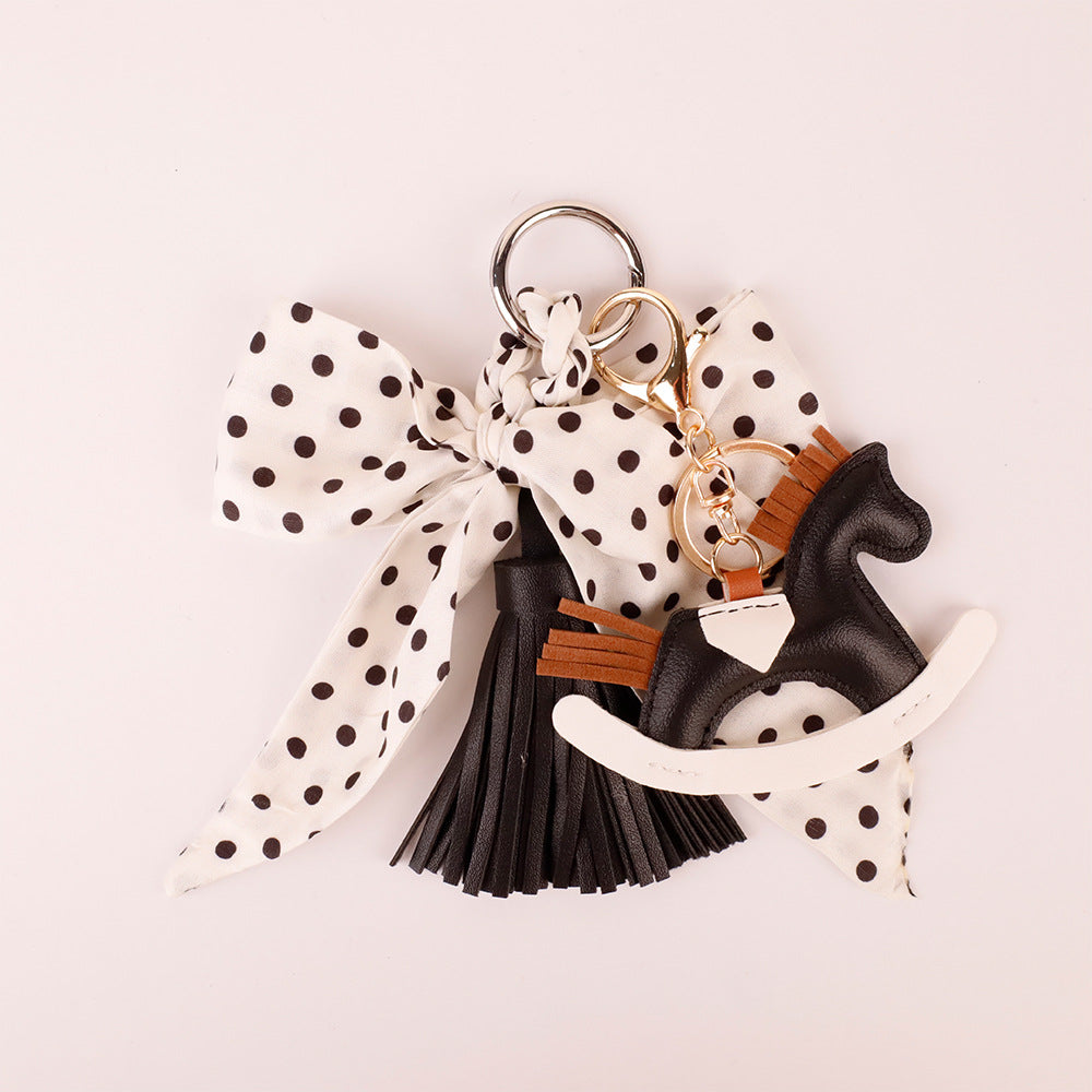 Cute bow tie handbag accessory captured in bright natural morning light