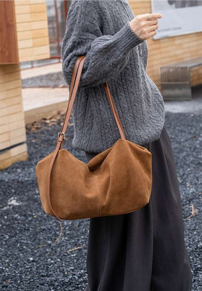 durable women's leather day bag