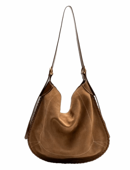 Soft Leather Shoulder Bag for Women with Adjustable Strap