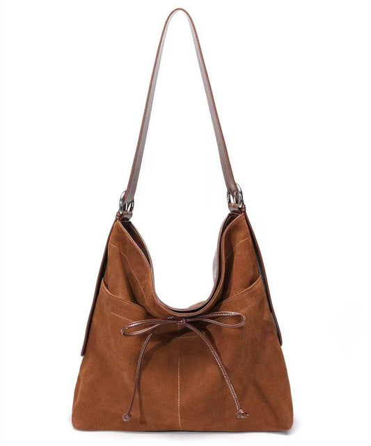 Genuine Leather Work Tote with Adjustable Shoulder Strap for Women