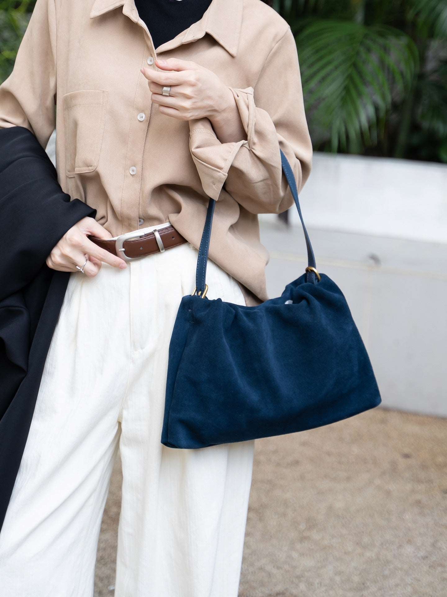 Exquisite Soft Leather Lady's Fashion Single Strap Handbag Elegant Crossbody Tote woyaza
