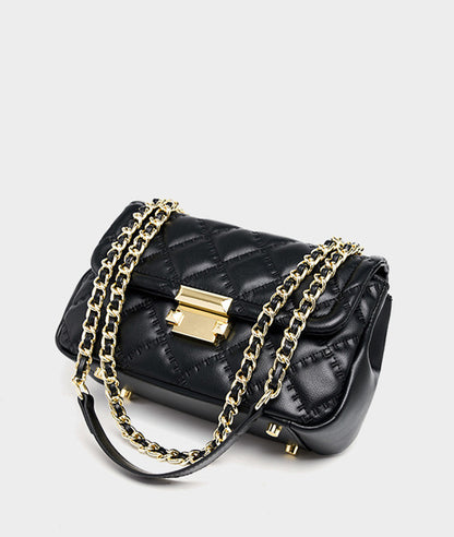Quilted Leather Chain Bag
