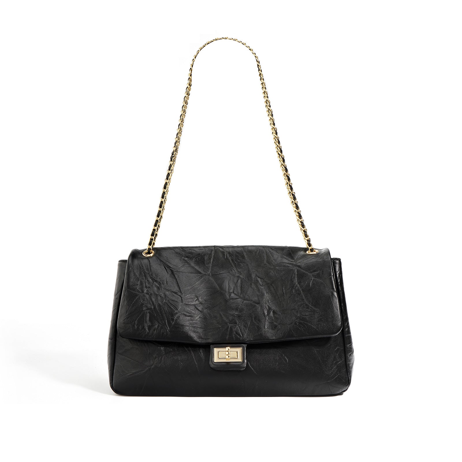 Chic Soft Leather Chain Shoulder Bag