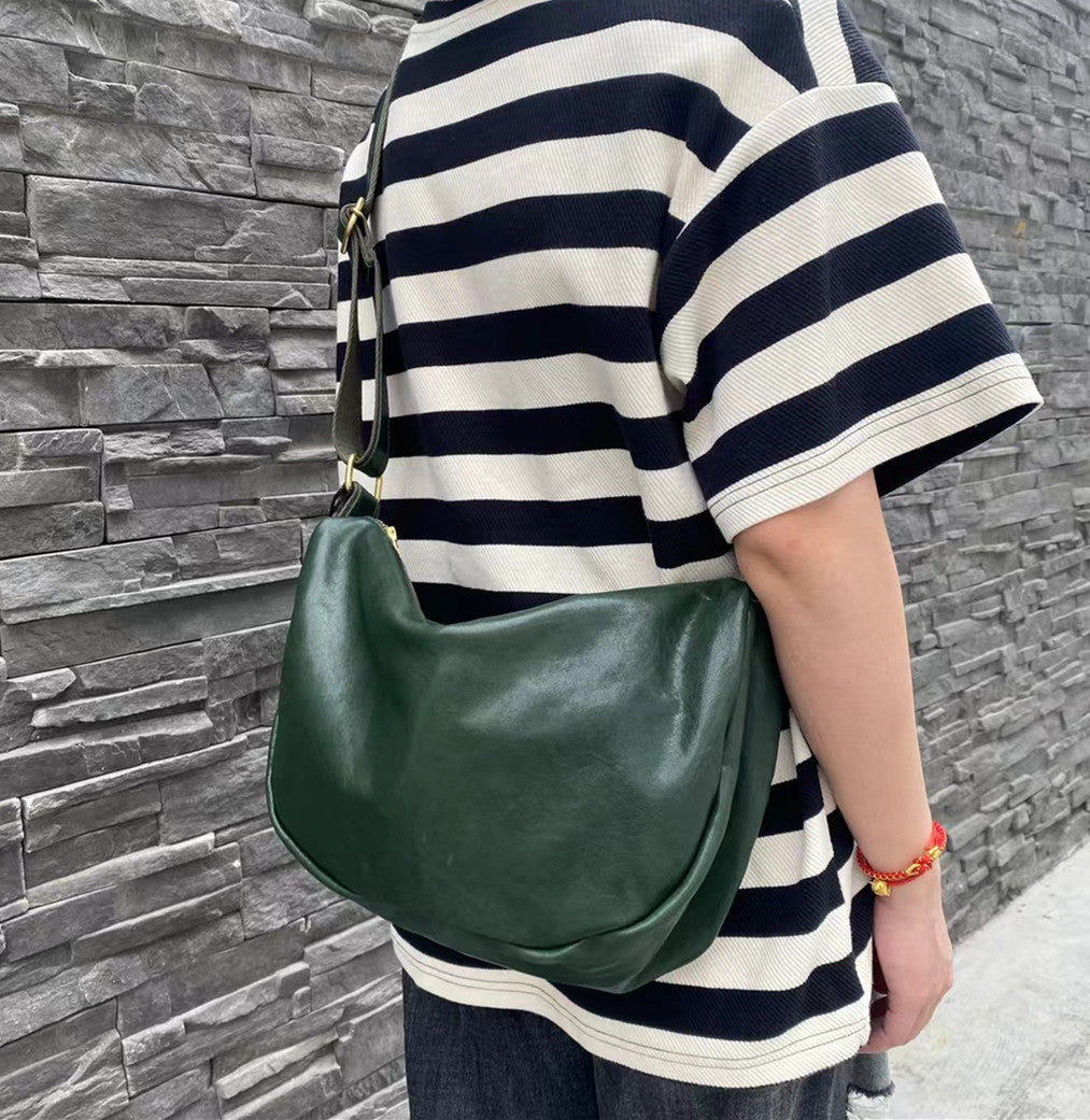 Soft Leather Shoulder Bag 