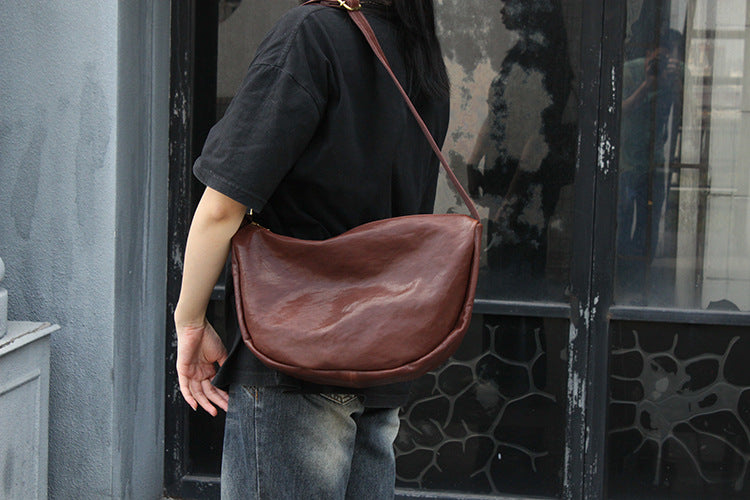 Women's Genuine Leather Messenger Bag for Everyday Use