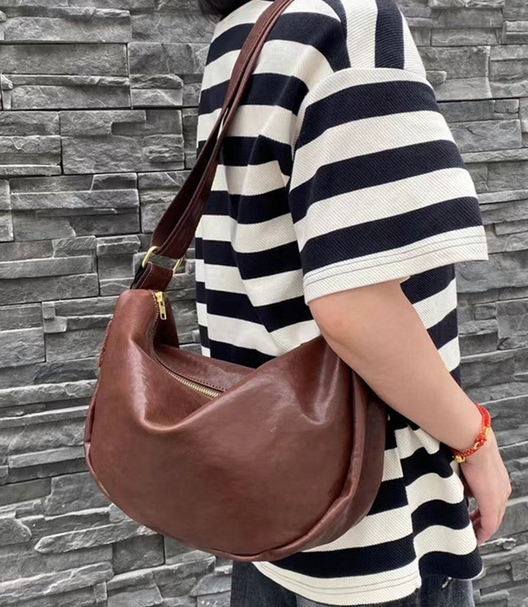 Elegant Soft Leather Shoulder Bag for Ladies