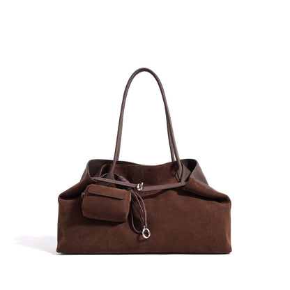 Practical Suede Leather Tote for Women’s Essentials