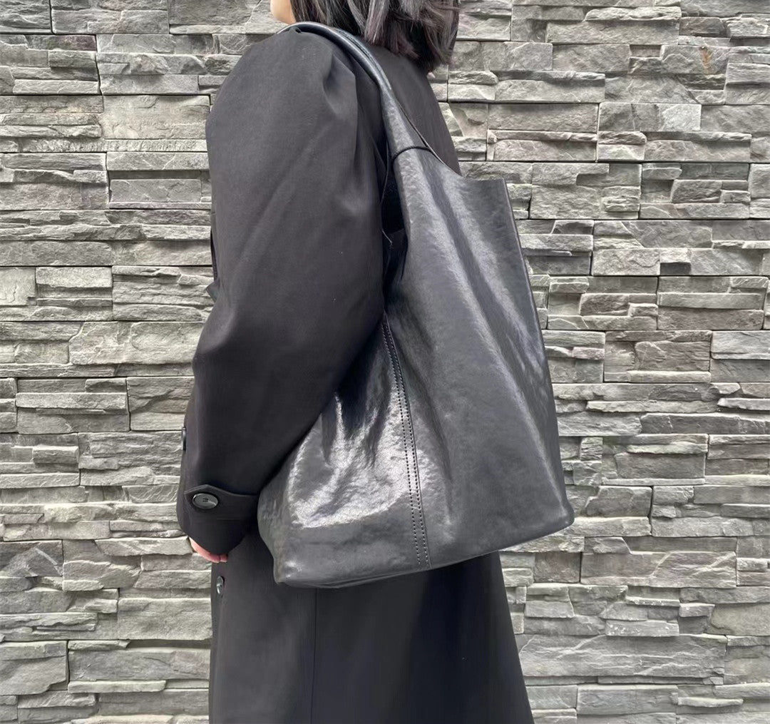 Soft Leather Tote Bag