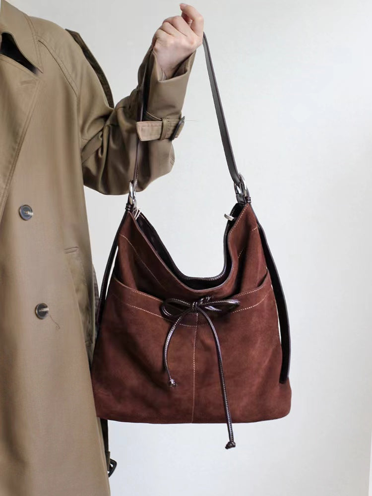 Women's Leather Shoulder Bag for Office and Casual Outfits