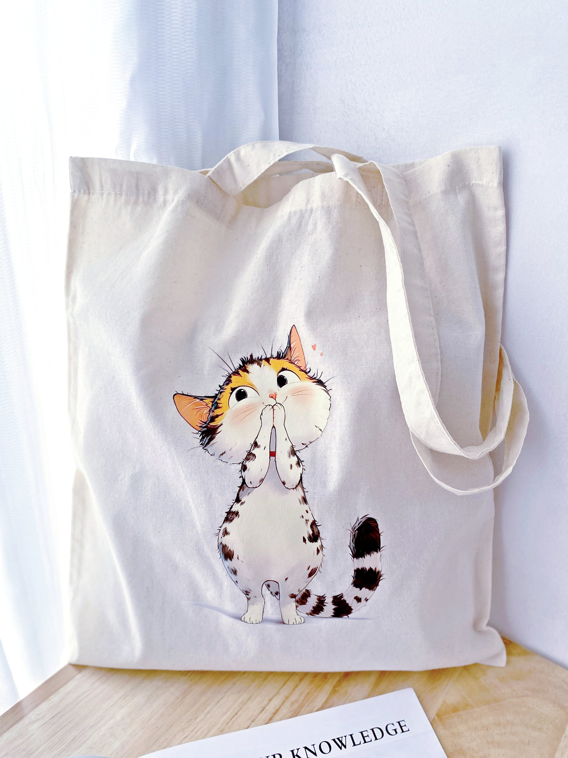 A sustainable holiday gift idea, this kitty tote actually gets used and loved daily.