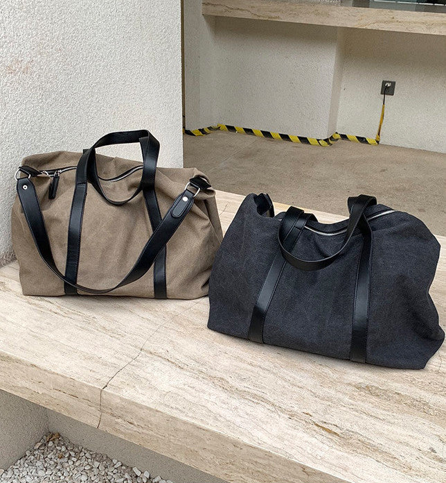 Vintage canvas bag for books, clothing, and daily needs