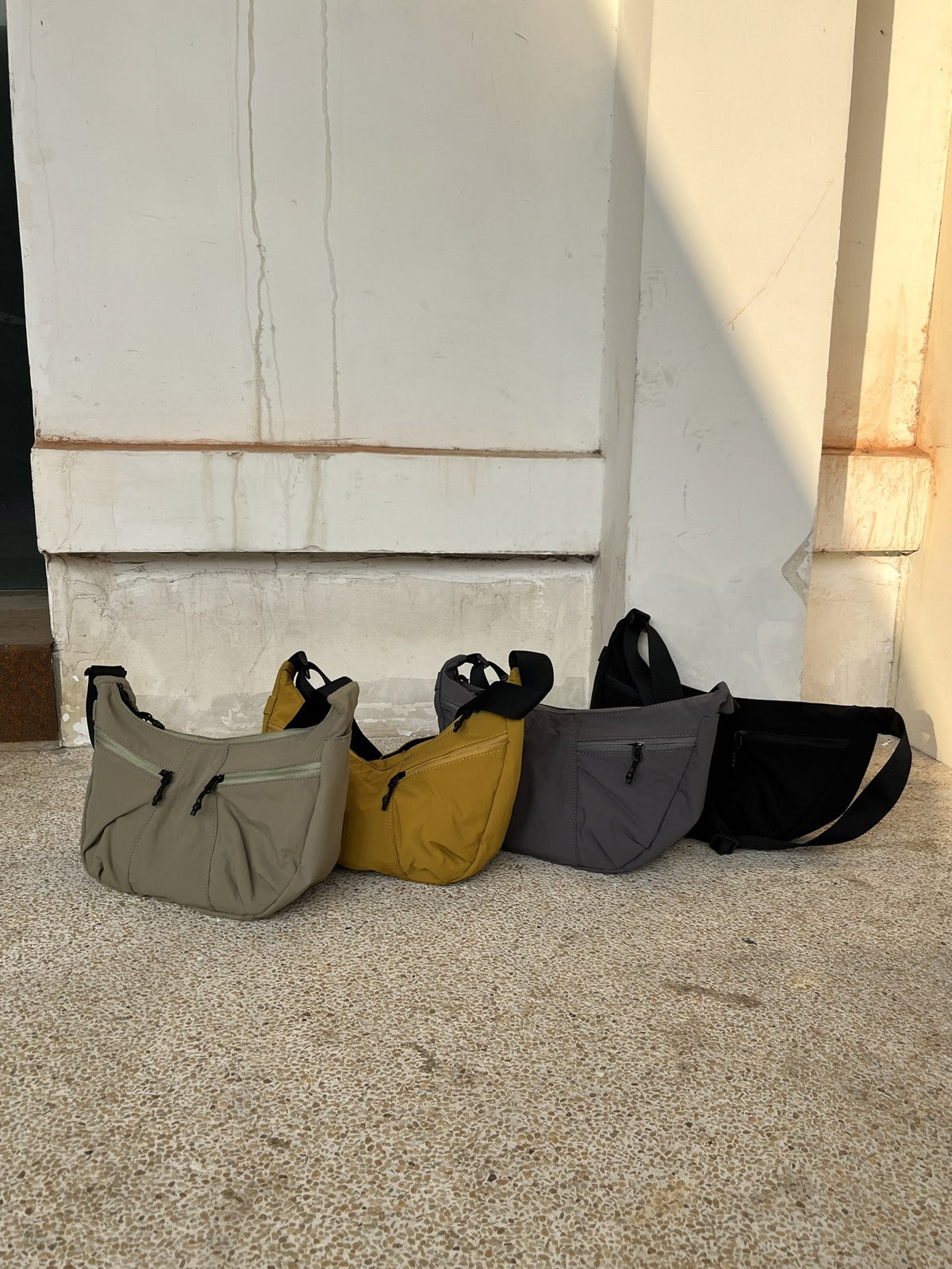 Soft sling purse for walking around town