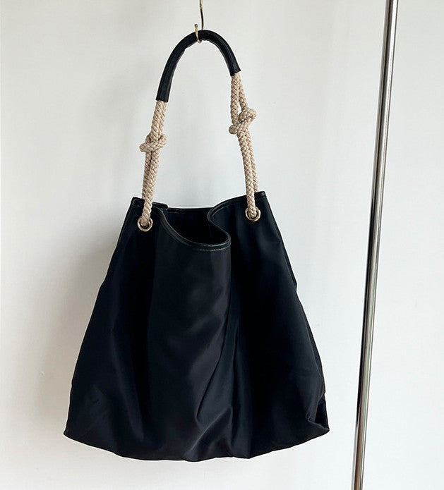 Simple black bag for daily shopping and errands