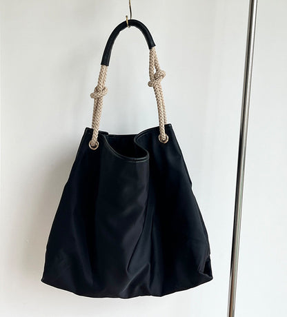 Simple black bag for daily shopping and errands