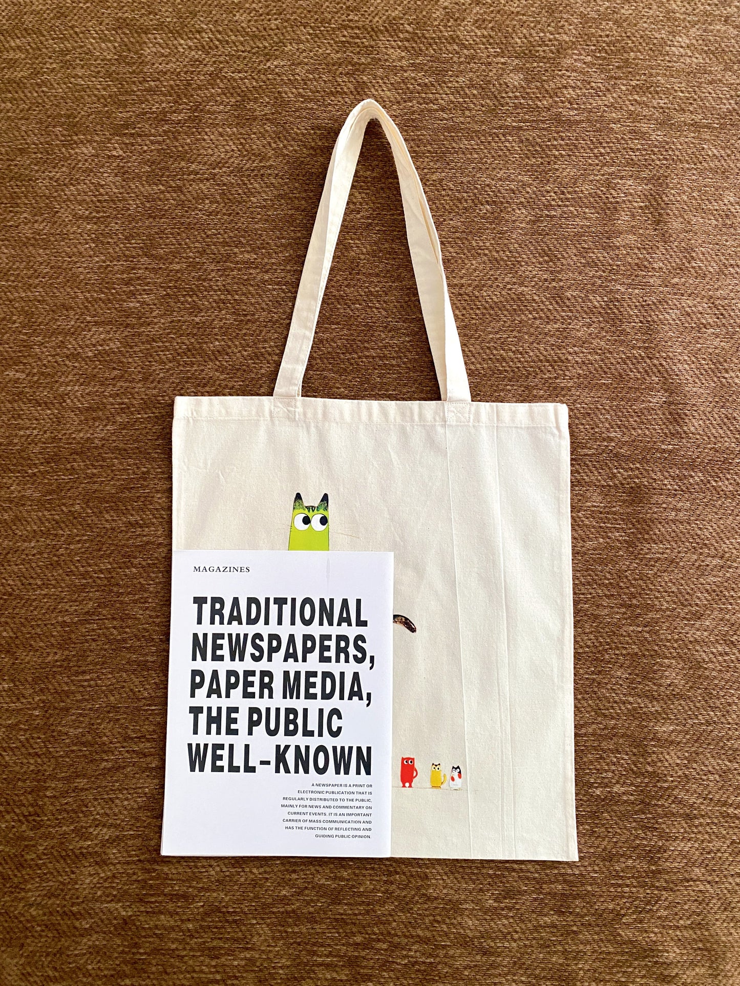 Spacious tote chosen for a daughter heading on a new journey.