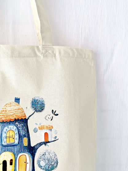 lightweight fabric tote for students and daily commuting