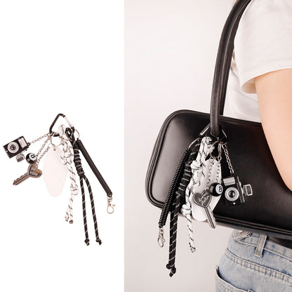 Handmade carabiner charm suitable for travel bags