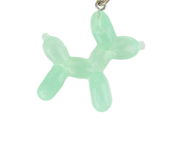 Small green bag charm for a fresh everyday accent