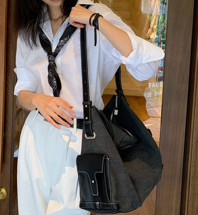 Relaxed shoulder carry for short city outings
