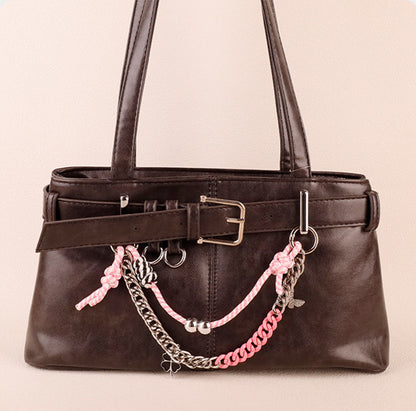 Unique handmade rope charm for women looking to personalize daily handbags